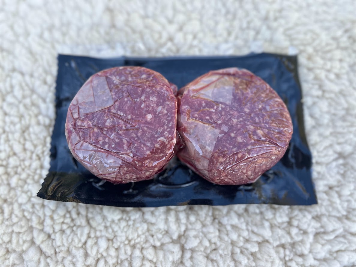 100% Grass Fed Beef 1/4 lb Hamburger Patties - pack of 4