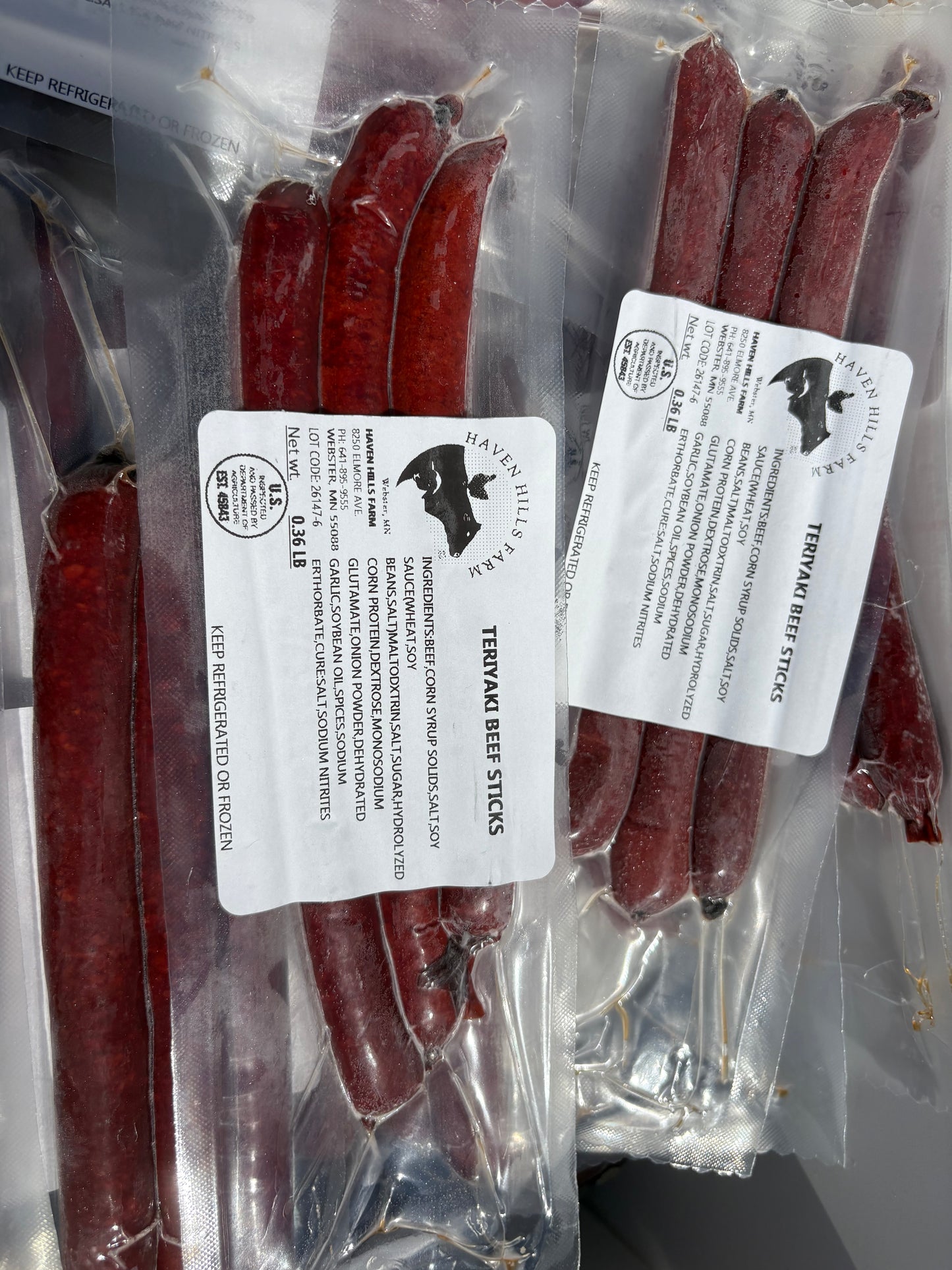 Beef Sticks - 100% Grass Fed
