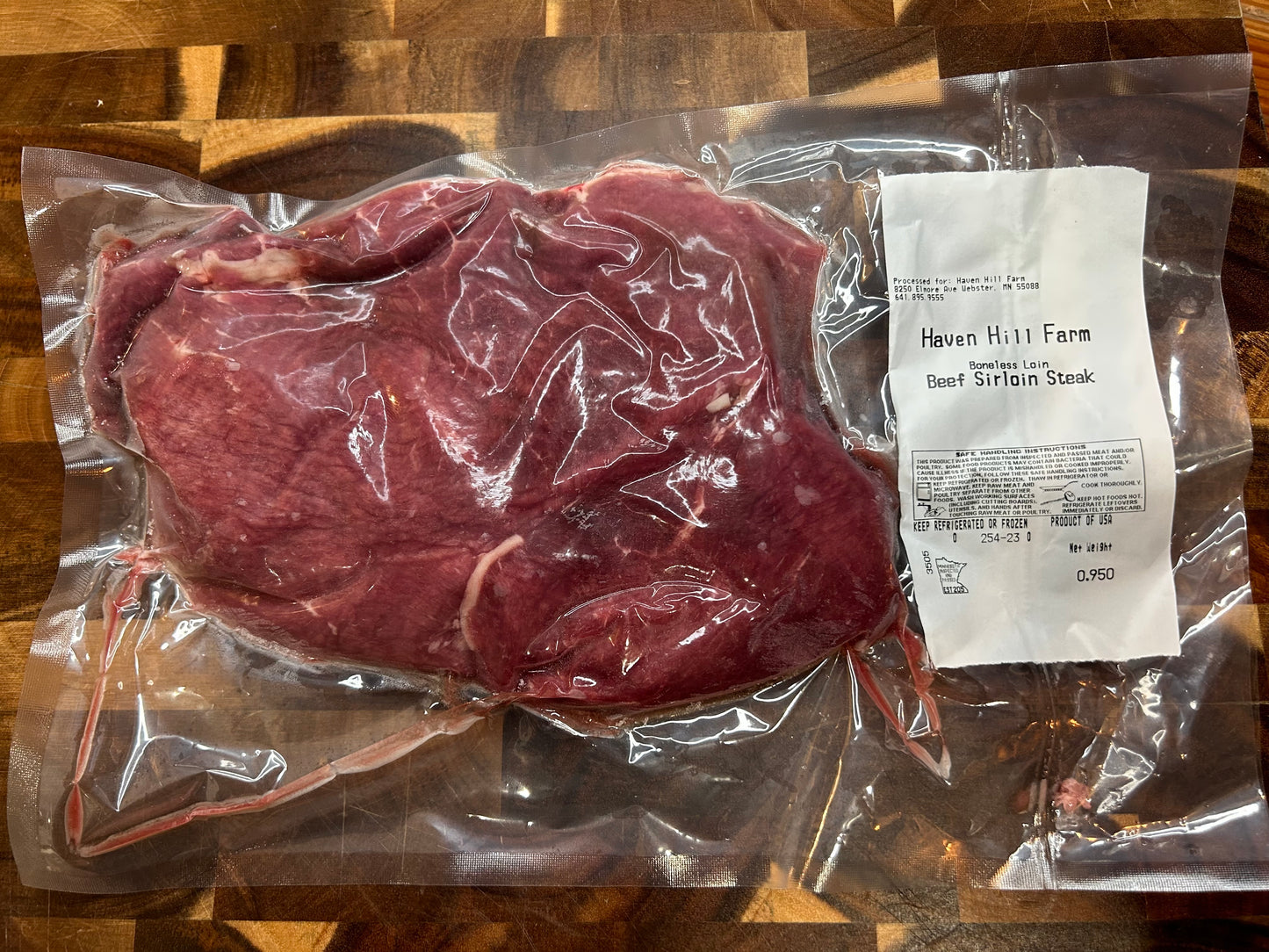 100% Grass Fed Beef Sirloin Steak